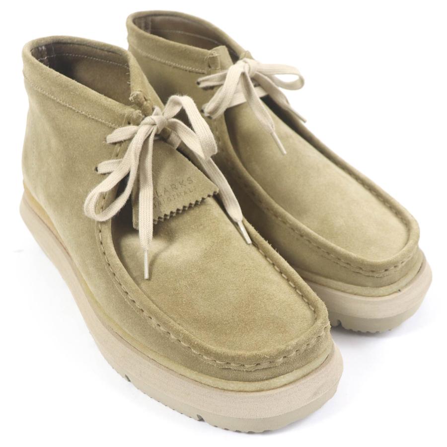 新品未使用!!Clarks shacre boot ベージュ スエード モカシン Clarks クラークス 希少 チェック柄 ワラビー モカシンシューズ