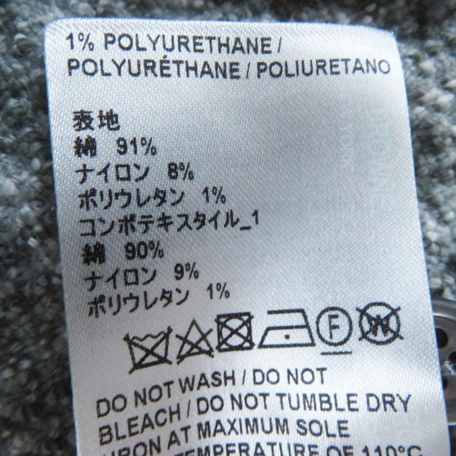 極美品◎THOM BROWNE トムブラウン 24SS FJD105A チェック柄 ツイード 半袖 ワンピース グレー ホワイト 40 イタリア製 正規品 レディースの画像