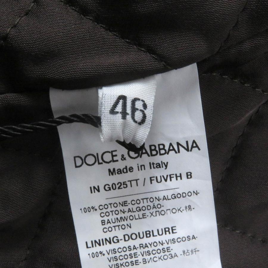 未使用品□DOLCE&GABBANA G025TT 黒タグ コーデュロイ 中綿 ダブル