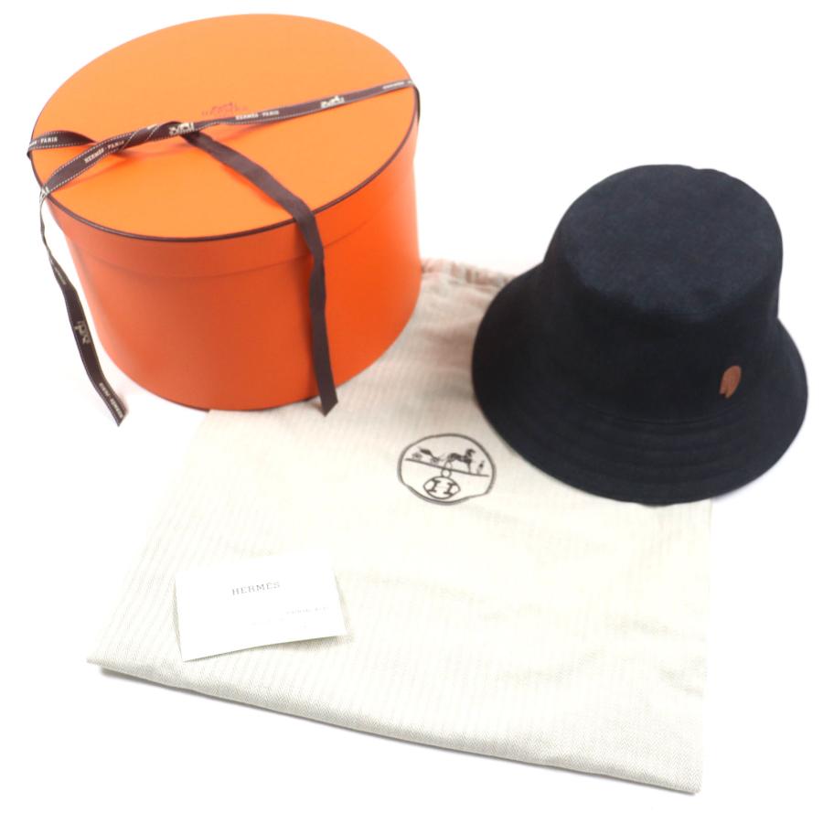 エルメス帽子ケースとショップバッグ HERMES 極美品▽エルメス