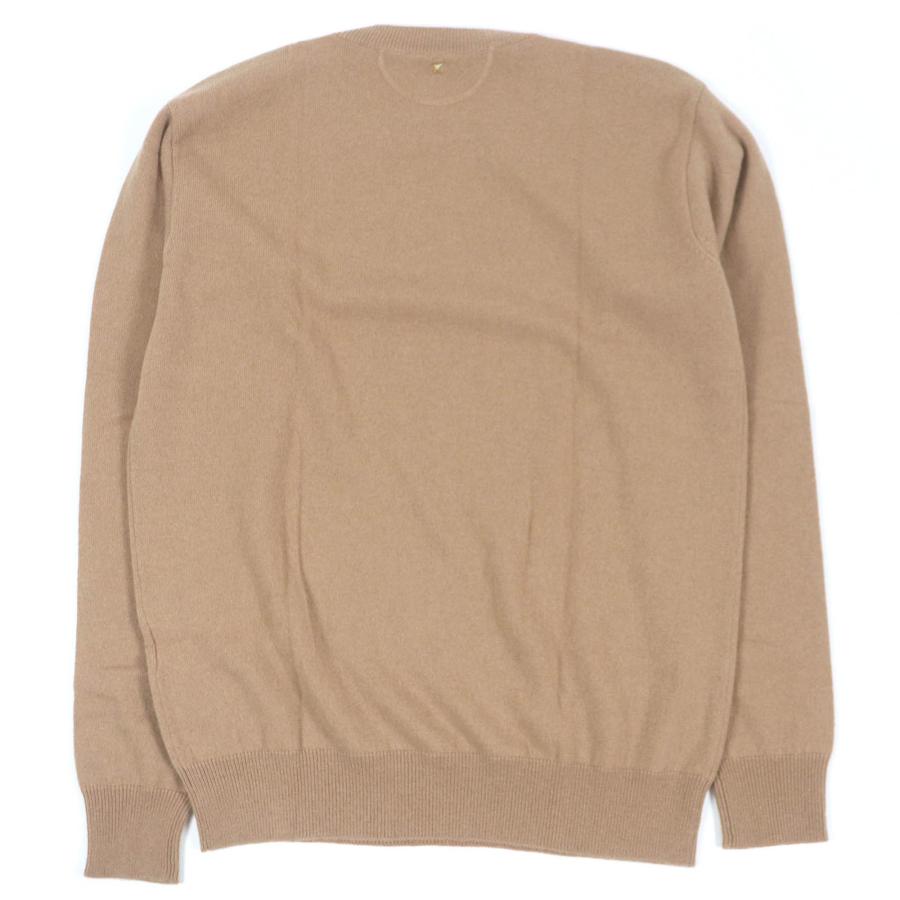【極上美品】VALENTINO バレンティノスタッズ付クルーネックニットグリーン 極上美品】VALENTINO バレンティノスタッズ付クルーネックニット