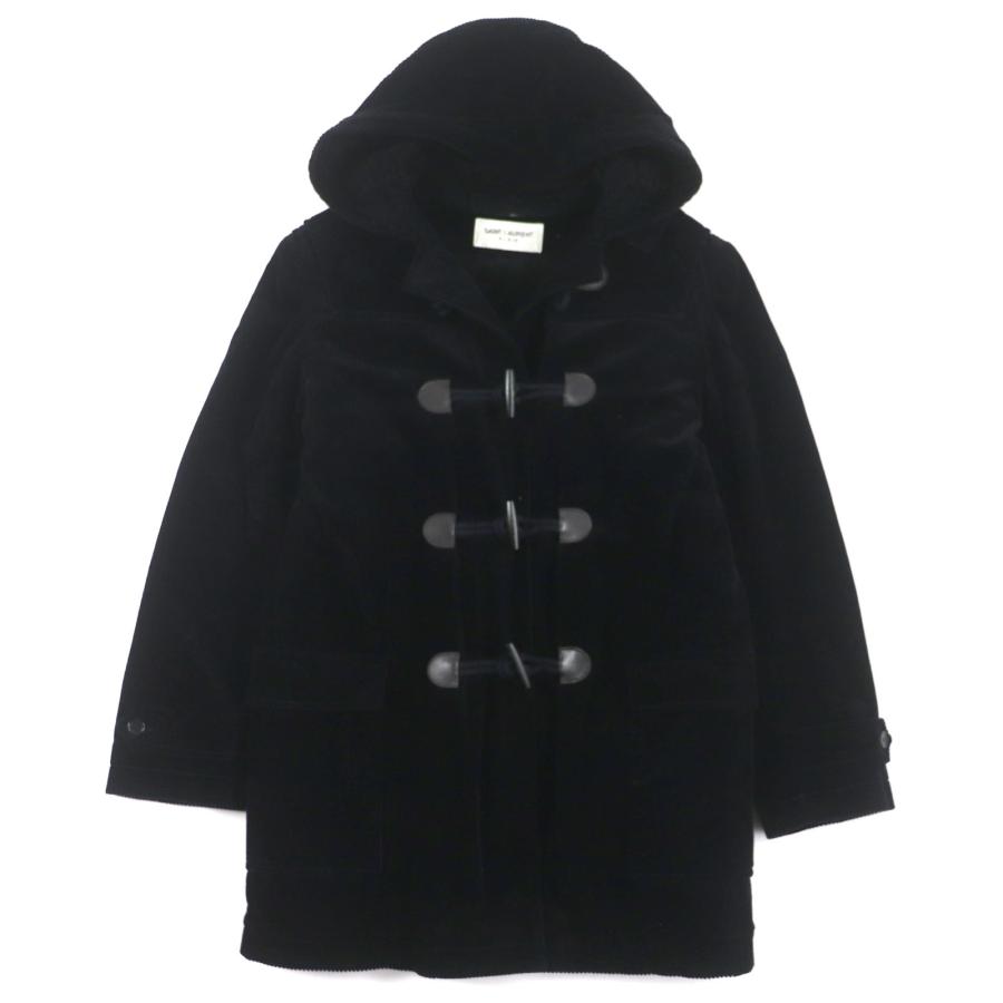 美品▼SAINT LAURENT PARIS サンローランパリ 529578 裏地ムートン コーデュロイ ロゴ入りトグルボタン ダッフルコート 44 正規品 メンズ 美品▽SAINT LAURENT PARIS サンローランパリ 529578 裏地ムートン