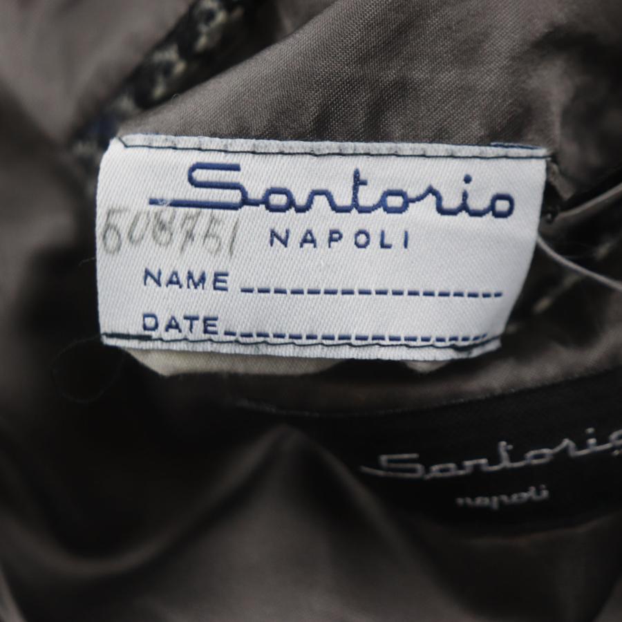 美品▽Sartorio サルトリオ ウール100% 千鳥格子柄 シングル