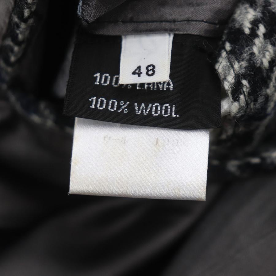 美品▽Sartorio サルトリオ ウール100% 千鳥格子柄 シングル