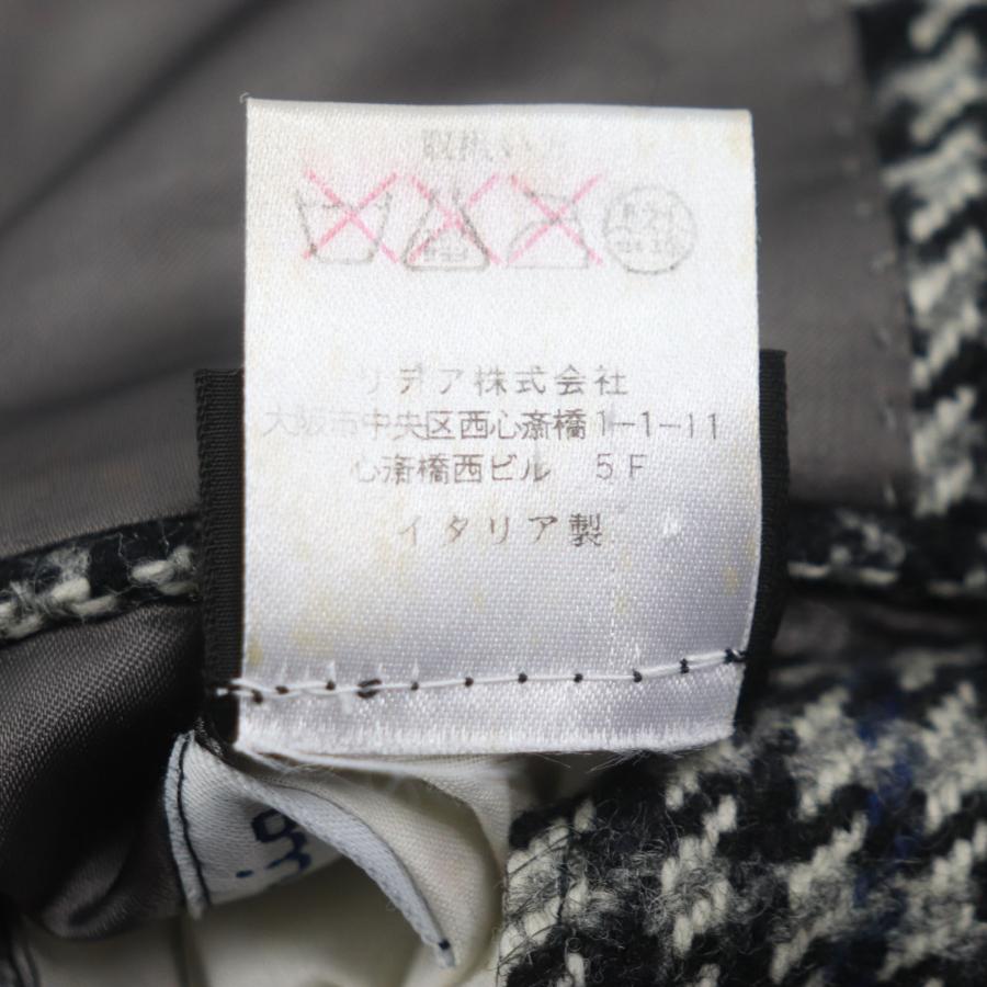 美品▽Sartorio サルトリオ ウール100% 千鳥格子柄 シングル