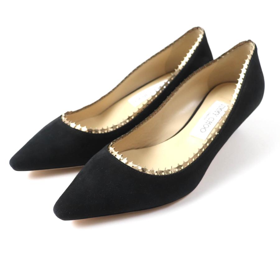 未使用級 ジミーチュウ ROMY65 レザー パンプス ポインテッドトゥ 本革