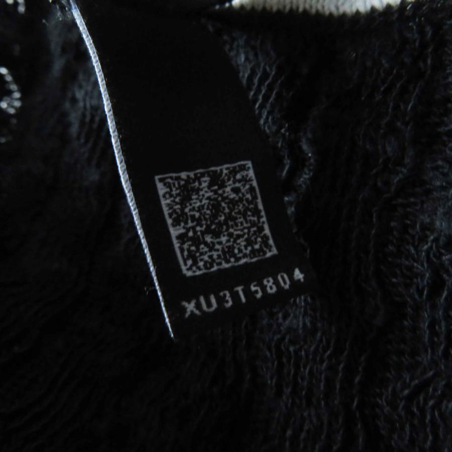 美品◎CHANEL シャネル P72078 ココマークボタン付き バイカラー 半袖 ワンピース ブラック ホワイト 36 イタリア製 正規品 レディース_6