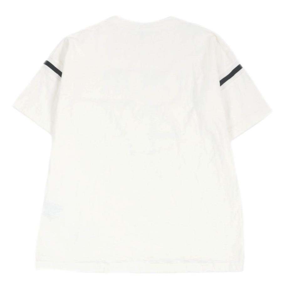 美品□DIOR ディオール オム 24SS 413J640A0849 ダメージ加工 スラブコットンジャージー 半袖Ｔシャツ ホワイト S イタリア製 正規品の画像