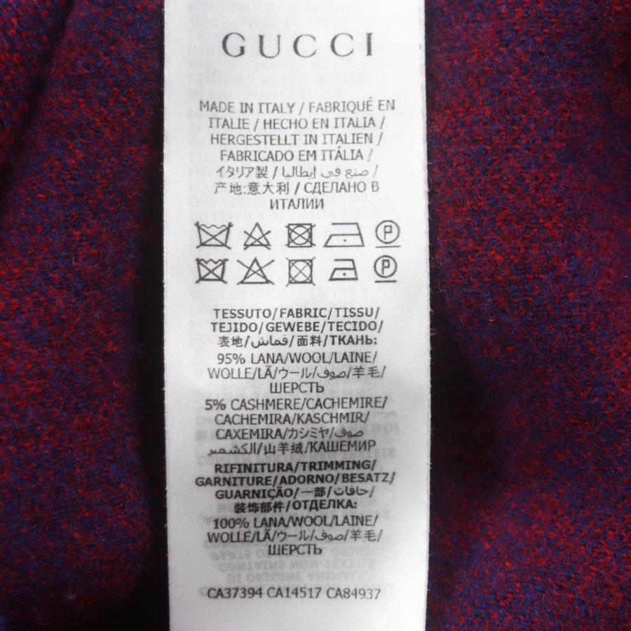 GUCCI（グッチ） 極美品▽GUCCI 597724 ウール カシミヤ GG柄 Vネック