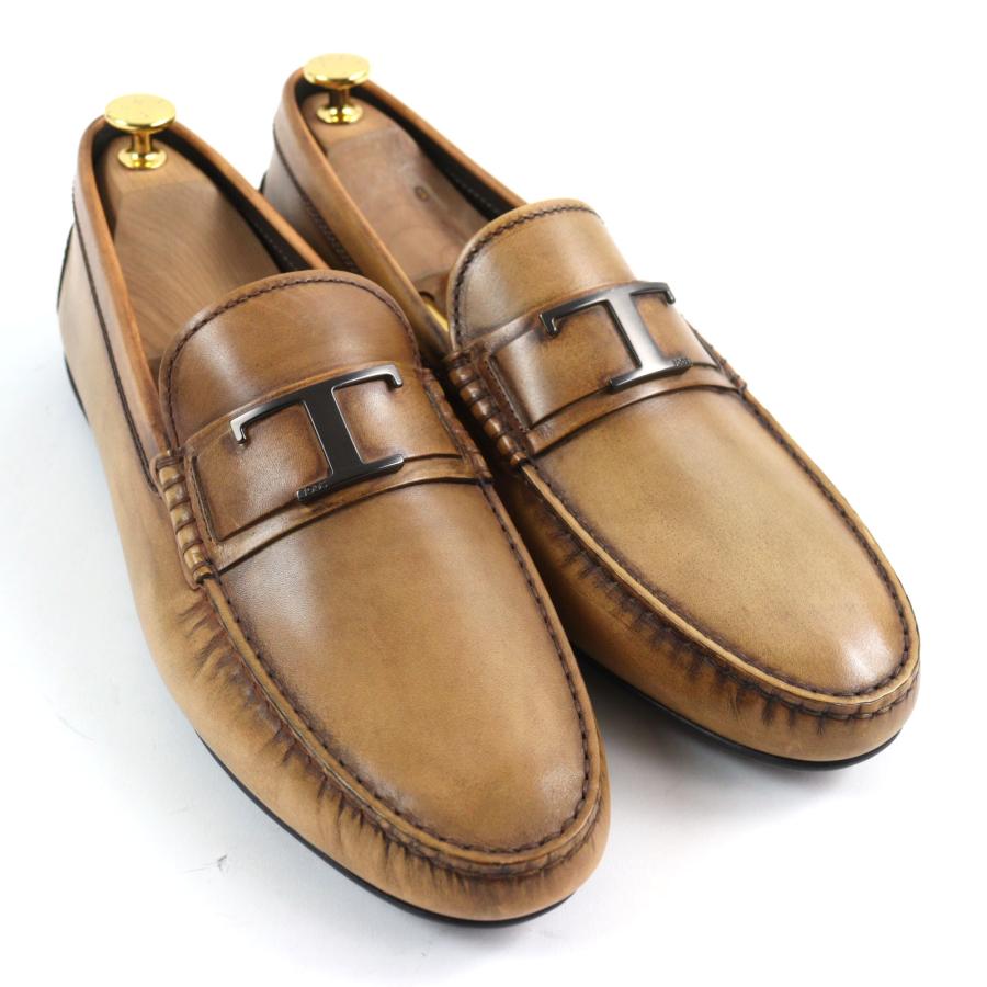 TOD'S 定価 80.300円 シティゴンミーニ サイズ9 JP28cm 極美品○TOD'S トッズ シティ ゴンミーニ Tタイムレス ブラッシュド