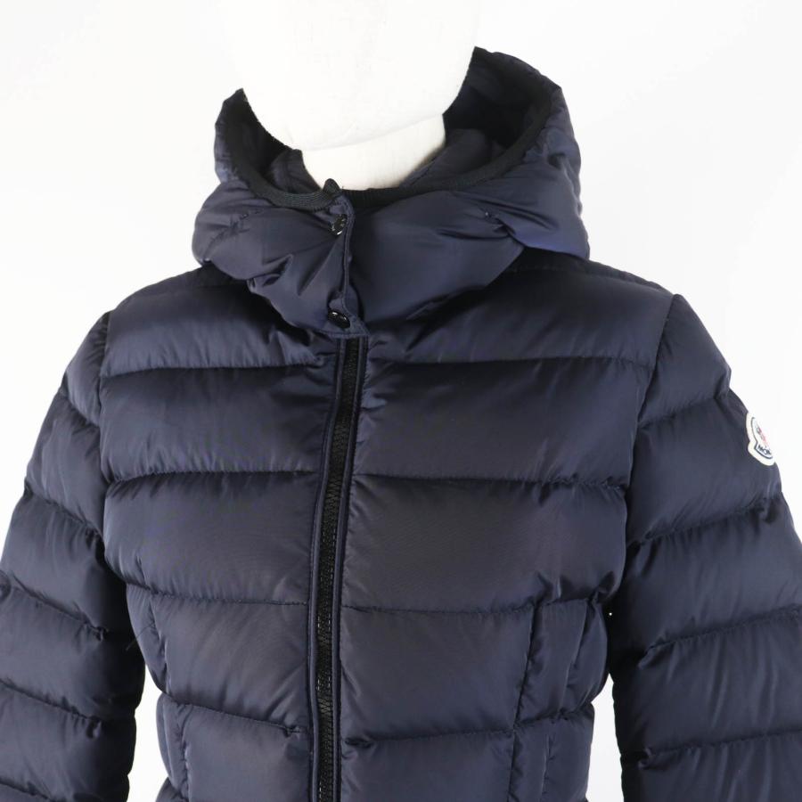 良品◎MONCLER モンクレール CHARPAL シャーパル ワッペン・フード付き ロングダウンコート ネイビー 14anni 164cm 正規品 レディースOK_1