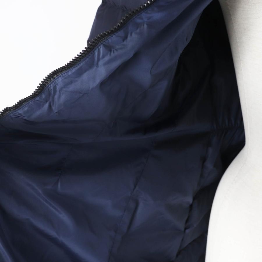 良品◎MONCLER モンクレール CHARPAL シャーパル ワッペン・フード付き ロングダウンコート ネイビー 14anni 164cm 正規品 レディースOK_4