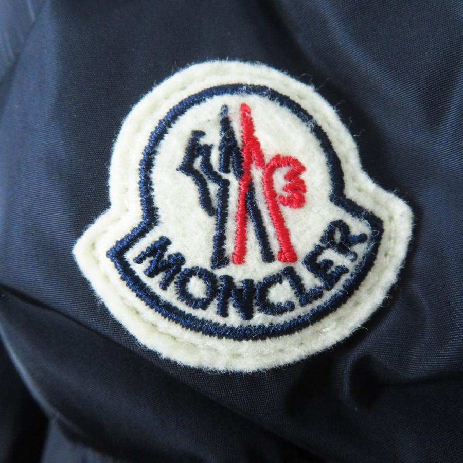 良品◎MONCLER モンクレール CHARPAL シャーパル ワッペン・フード付き ロングダウンコート ネイビー 14anni 164cm 正規品 レディースOK_5