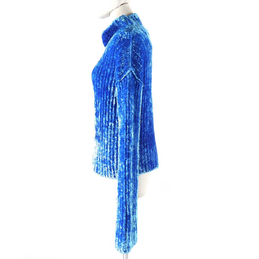 Acne Studios - 未使用品△ACNE STUDIOS アクネストゥディオズ A60428 シェニールセーター ハイネック 長袖 トップス プルオーバー ブルー S イタリア製 レディース オススメ◎ 未使用品△ACNE STUDIOS アクネストゥディオズ A60428 シェニール