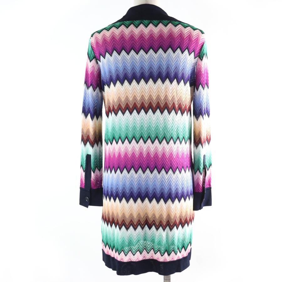 MISSONI　ミッソーニ　カーディガン　ジグザグ柄　マルチカラー　42 レディース MISSONI ミッソーニ カーディガン ジグザグ柄 マルチカラー 42