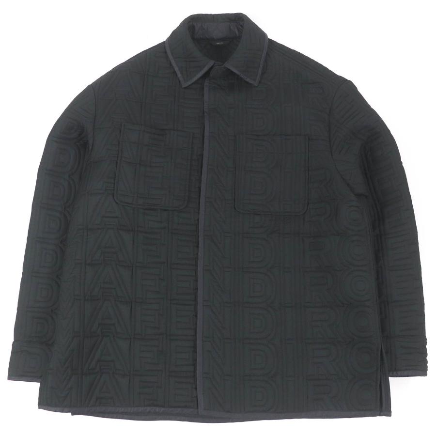 未使用品□FENDI×MARC JACOBS フェンディ×マークジェイコブス 2022年製 FW0288 ロゴ総柄 キルティングジャケット 48 イタリア製 正規品 未使用品□FENDI×MARC JACOBS フェンディ×マークジェイコブス 2022年製