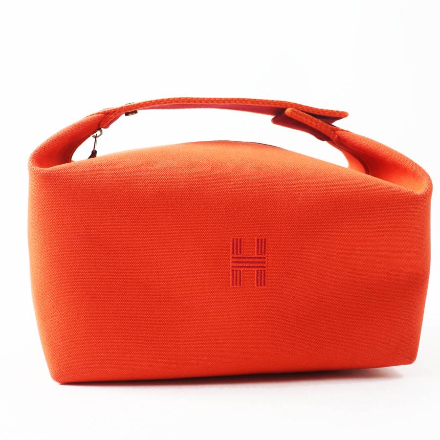 HERMES 未使用品◎HERMES エルメス ブリッド ア ブラックGM オレンジ  