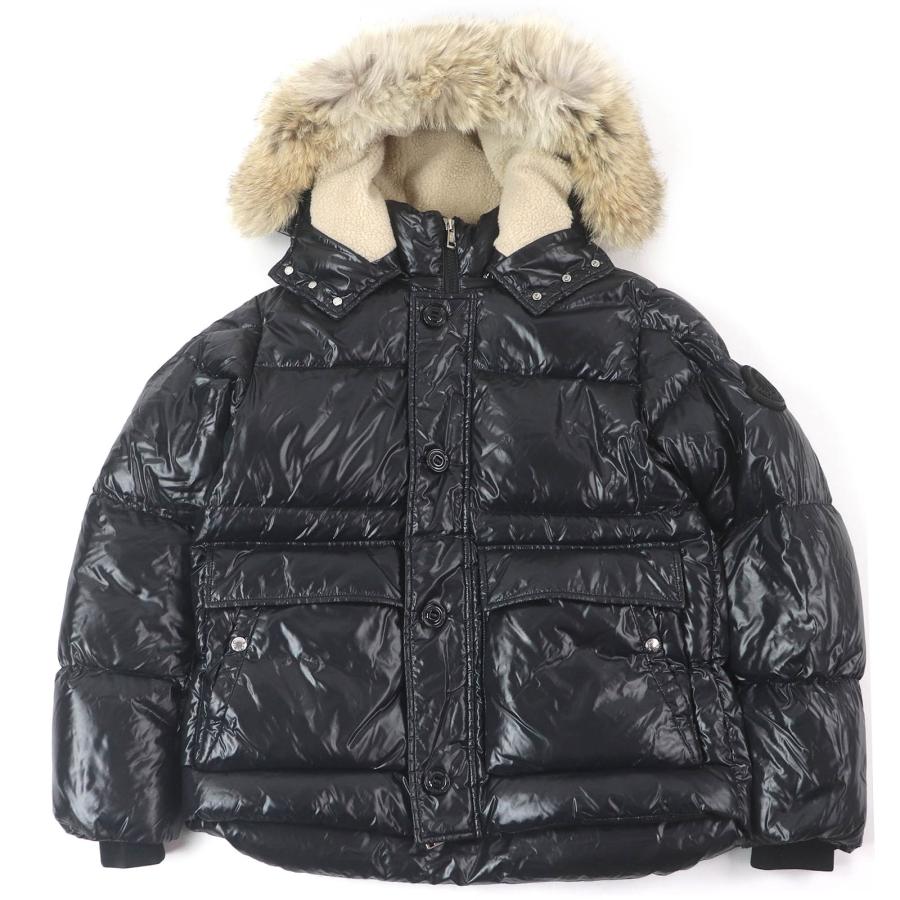 極美品□MONCLER モンクレール 20AW ARMORICANO GIYBBOTTO デカロゴワッペン ダウンジャケット ブラック 3 ハンガー付 国内正規品メンズ MONCLER（モンクレール） 極美品□MONCLER 20AW ARMORICANO GIYBBOTTO