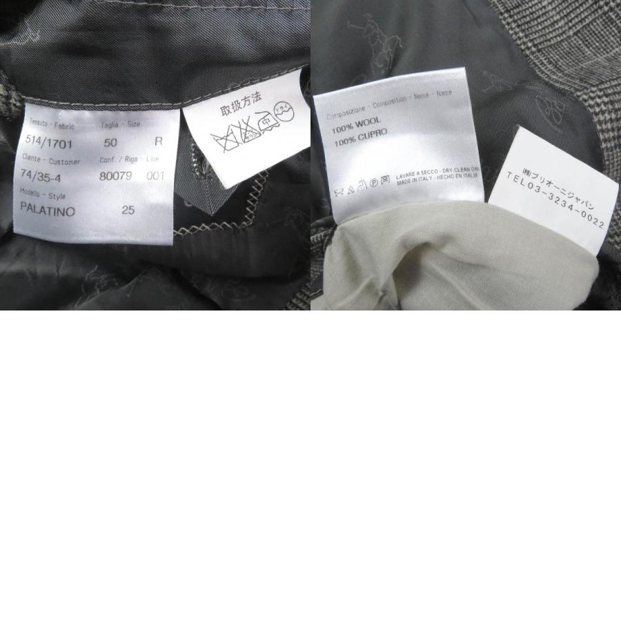 Brioni 美品□Brioni ブリオーニ ウール100％ PALATINO グレンチェック 