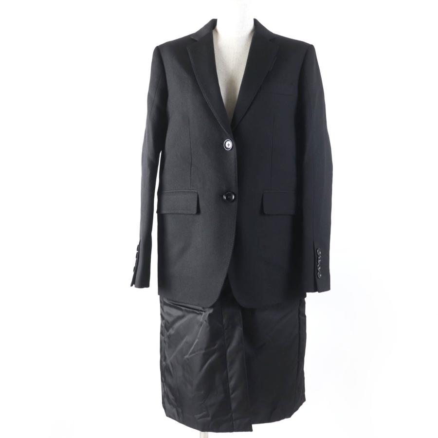 未使用品☆BURBERRY バーバリー バージンウール100％ ロング丈 デザイン コート ブラック 38 イタリア製 国内正規品 レディース BURBERRY（バーバリー） 未使用品☆BURBERRY バージンウール100