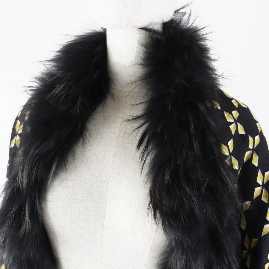 FENDI（フェンディ） 美品◎FENDI FXT069 シルク混 ラクーンファー
