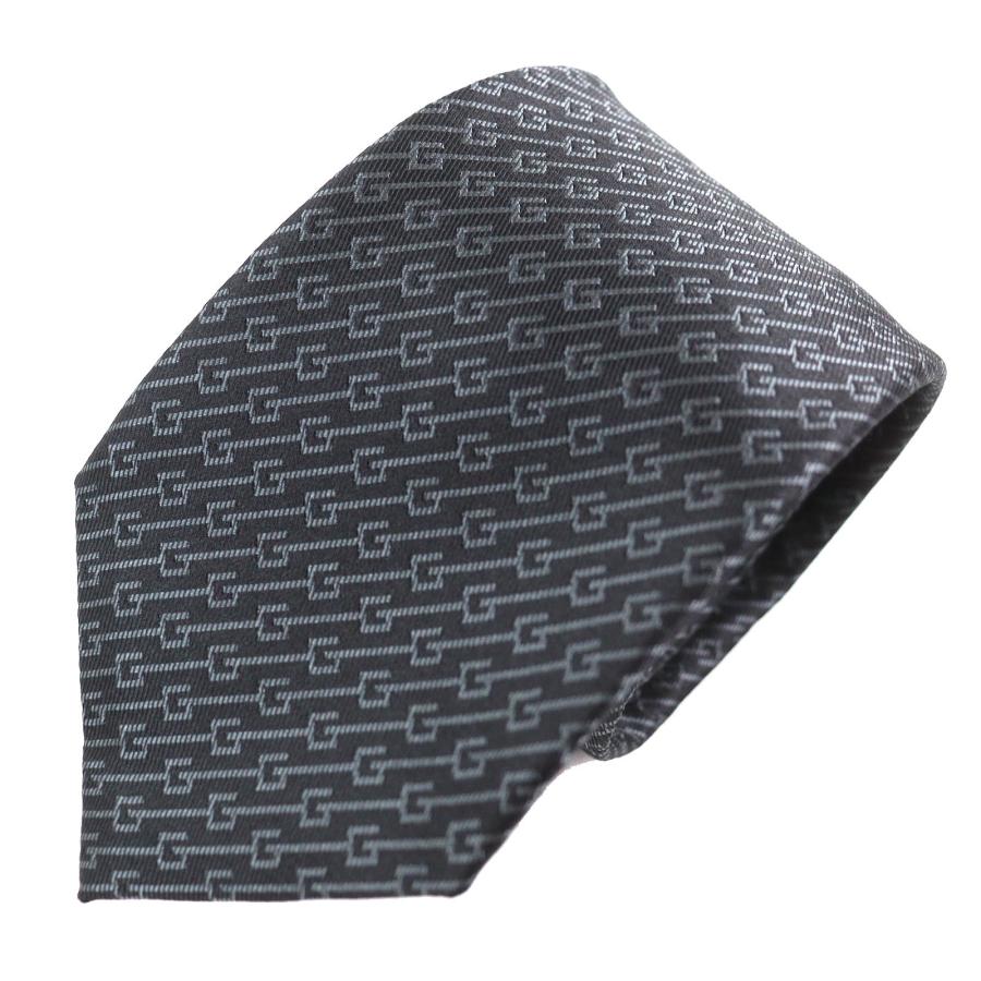 GUCCI（グッチ） 極美品△GUCCI シルク100% Gロゴ レジメンタル