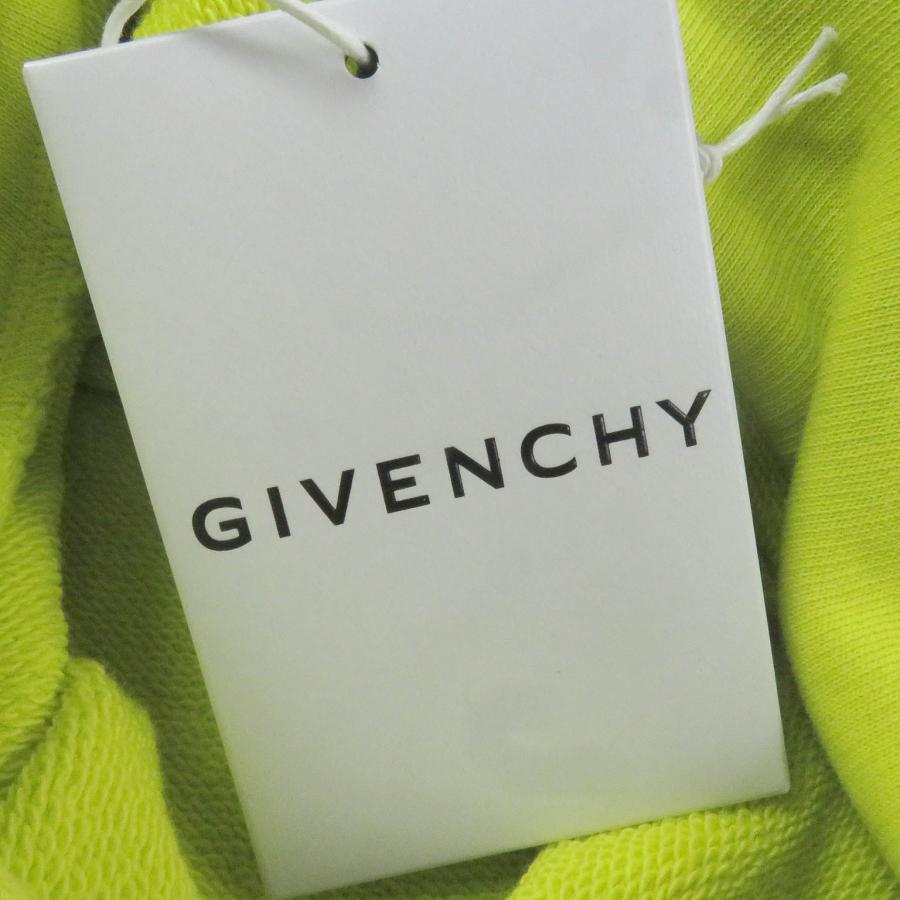 未使用品□GIVENCHY ジバンシィ 20AW BMJ07F30AF インフィニティロゴプリント フーディー プルオーバーパーカー ライム L 正規品 メンズ 未使用品□GIVENCHY ジバンシィ 20AW BMJ07F30AF インフィニティロゴ