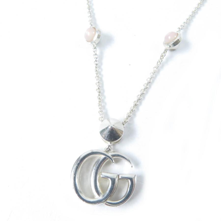 GUCCI 美品☆GUCCI グッチ 527399 GGマーモント ネックレス