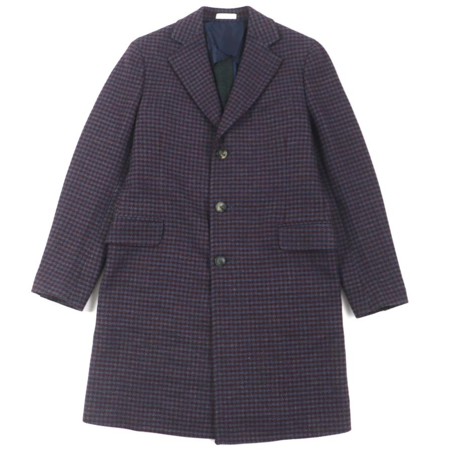 <美品>BOGLIOLI ネイビー チェスターコート サイズ48 BOGLIOLI ボリオリ／ウール／チェスターコート／ネイビー