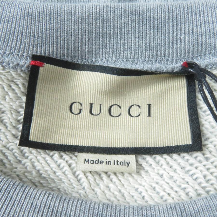 GUCCI - 未使用品☆GUCCI グッチ 23SS 717404 コットン100％ インターロッキングGプリント 長袖 スウェット グレー S イタリア製 正規品 レディース GUCCI（グッチ） 未使用品☆GUCCI 23SS 717404 コットン インター
