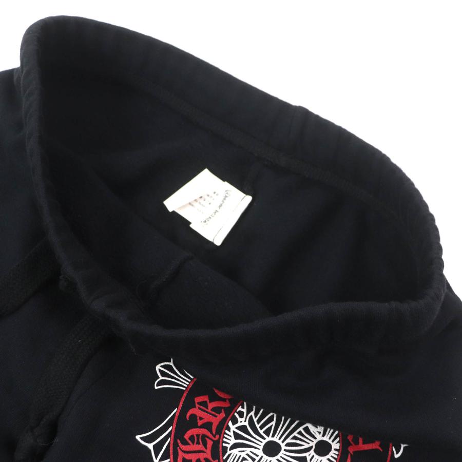 良品△CHROME HEARTS クロムハーツ 2214-304-9055 コットン100％ セメタリークロス スウェットパンツ ジョガーパンツ ブラック S 正規品 メンズ 良品△CHROME HEARTS クロムハーツ 2214-304-9055 コットン100