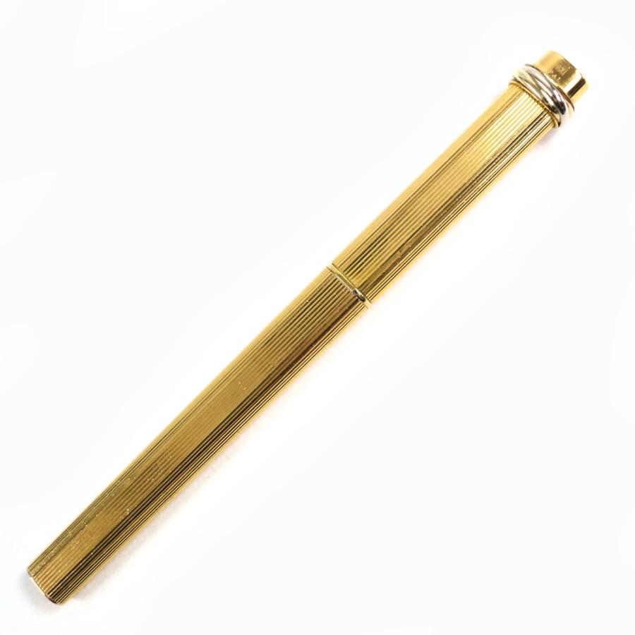 カルティエ　ヴィンテージ・トリニティ・キャップ式ボールペン（ゴールド） Cartier（カルティエ） 良品△Cartier ヴィンテージ トリニティ