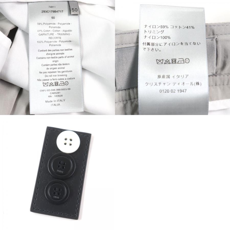 極美品○DIOR ディオール オム 293C179B4717 ロゴワッペン リップストップ生地 バックルバミューダハーフパンツ 50 正規品 メンズ Dior HOMME 極美品○DIOR ディオール オム 293C179B4717 ロゴワッペン