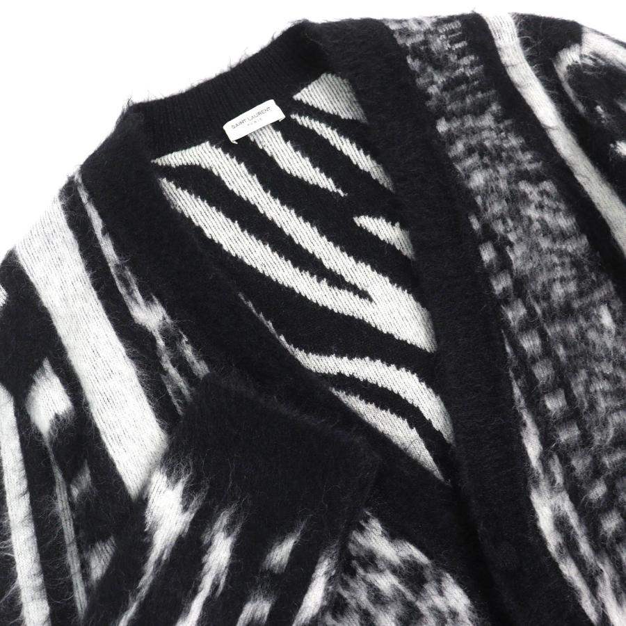 極美品△SAINT LAURENT PARIS サンローランパリ 21AW 690064 Mohair