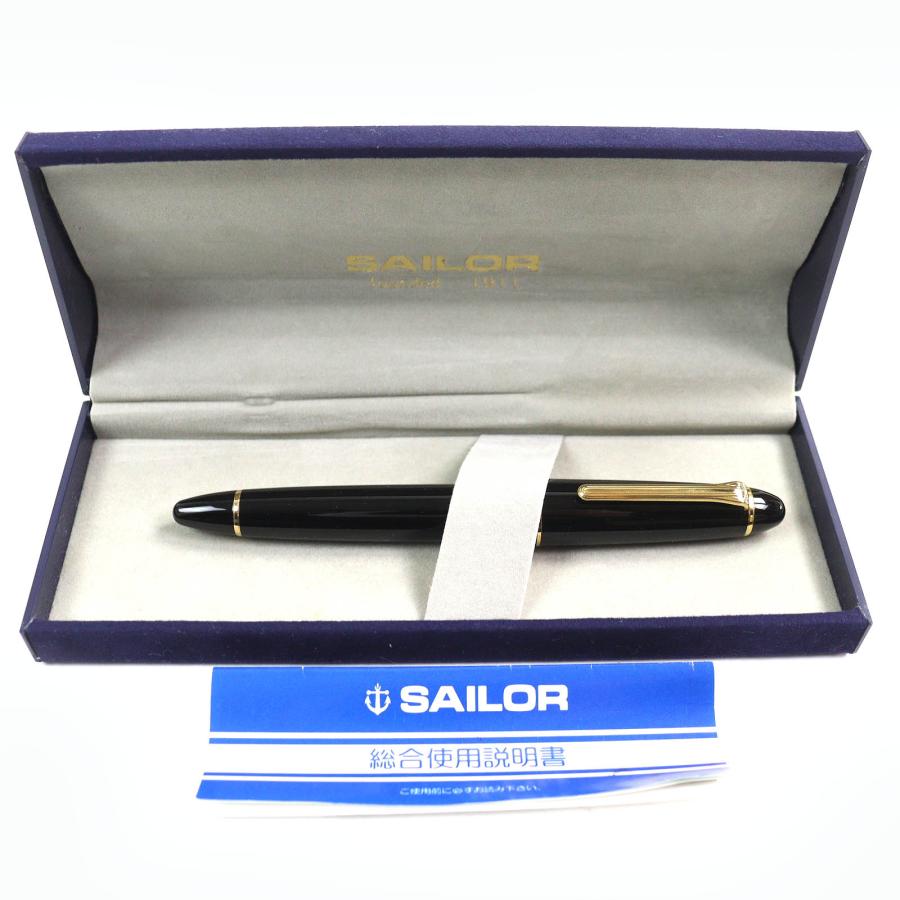 【美品】セーラー万年筆 21K 細字 ゴールド系 セーラー万年筆 極美品△SAILOR セーラー プロフィット ペン先21K EF