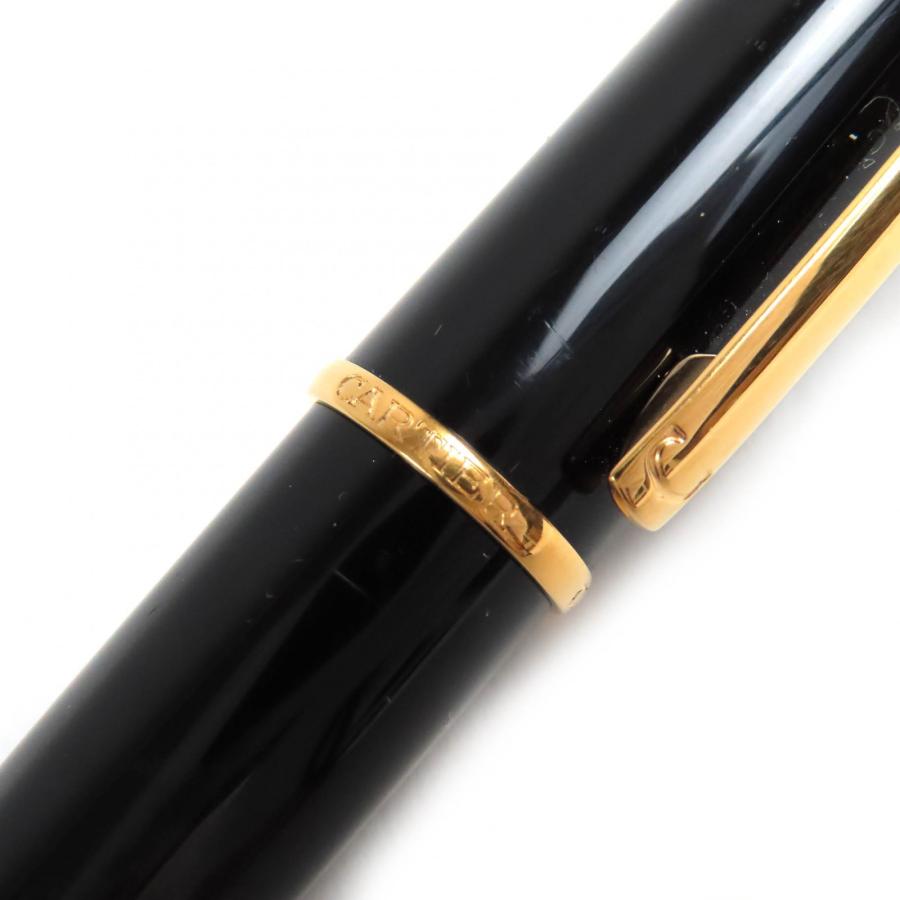 CARTIER ディアボロ ドゥ カルティエ 18K 万年筆 ブラック Cartier（カルティエ） 良品△Cartier ディアボロ ドゥ ペン先18K M