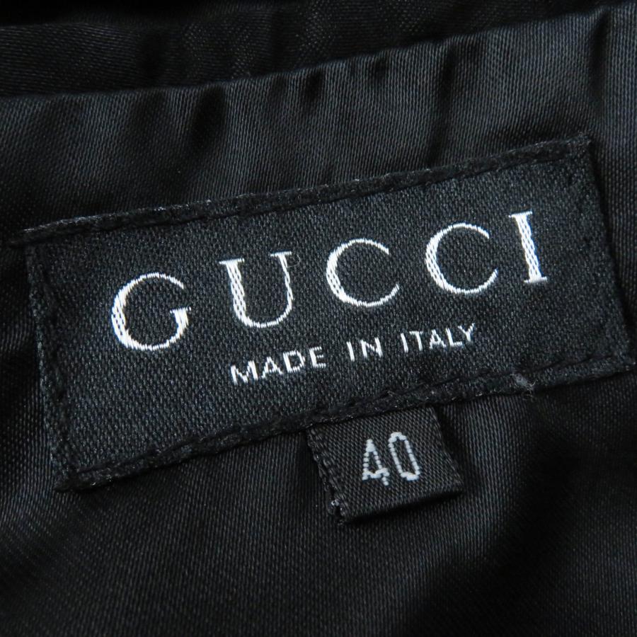 GUCCI 極美品◎GUCCI グッチ ヴィンテージ アルパカ100％ バンブー  