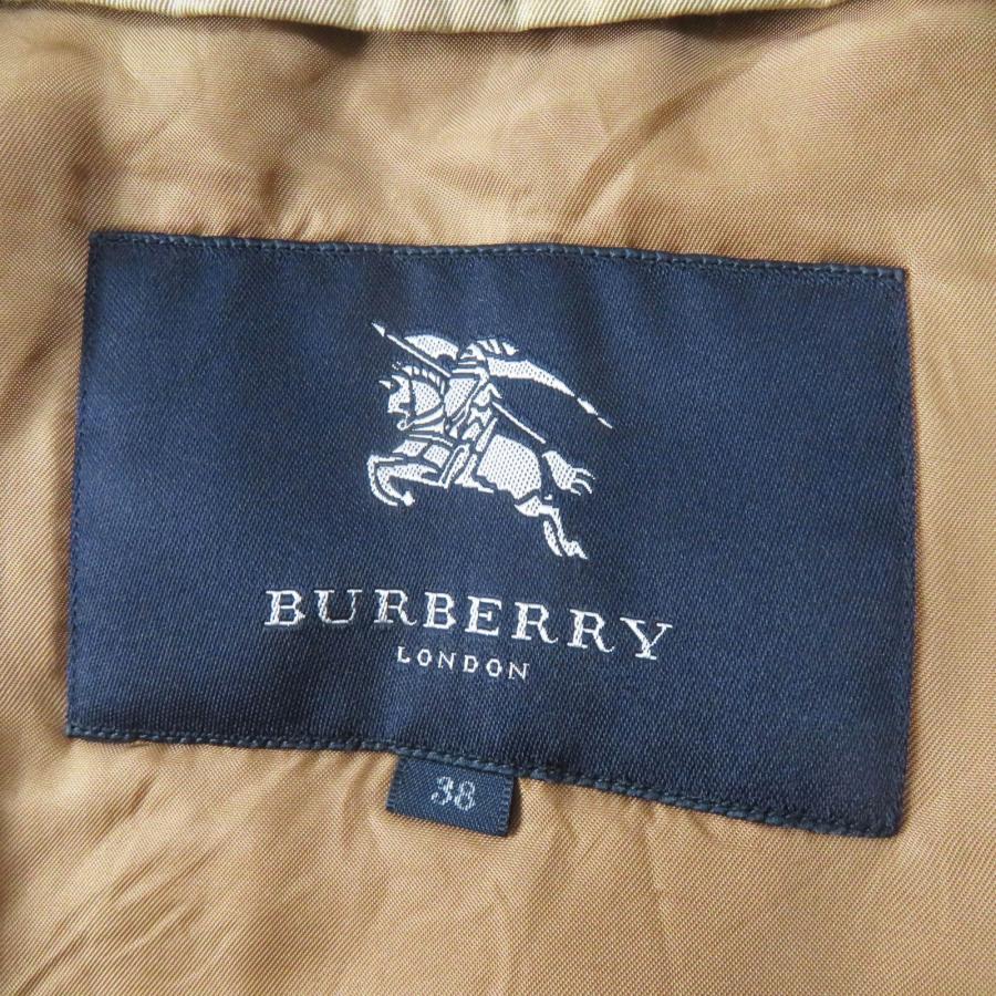 バーバリーロンドン　イタリア製生地使用　ポリエステルライトコート　ベージュ　38 美品◎BURBERRY LONDON バーバリーロンドン B1A88-330-51 ウール