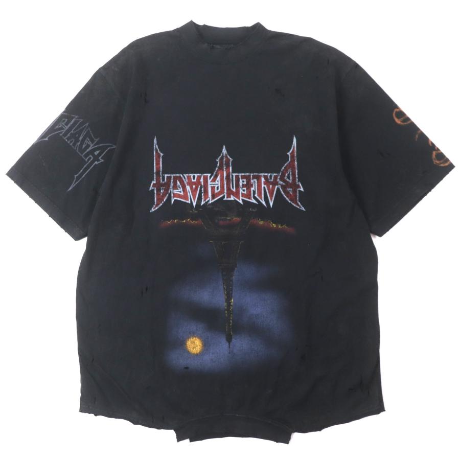 BALENCIAGA 美品▽バレンシアガ 23SS 698811 Paris Moon Upside Down 