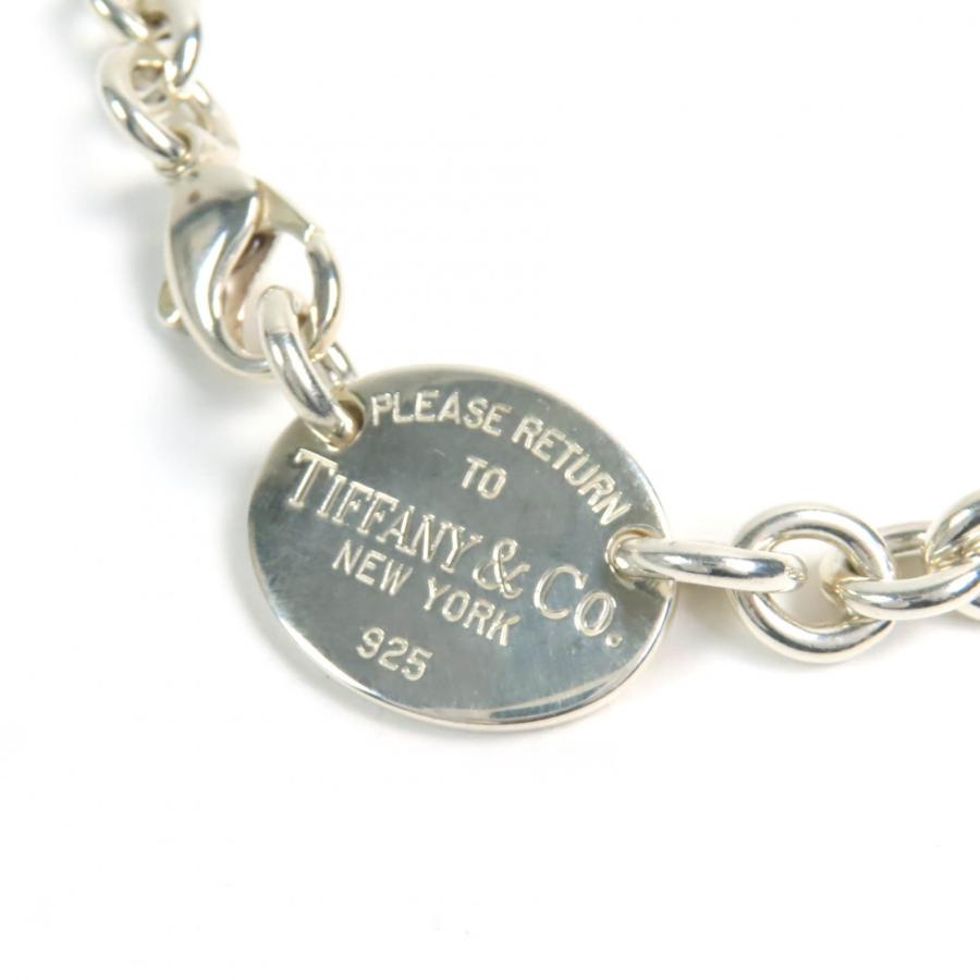 美品 ティファニー TIFFANY&CO リターントゥ オーバルタグ ネックレス TIFFANY&Co.（ティファニー） 美品△TIFFANY&Co. リターントゥ