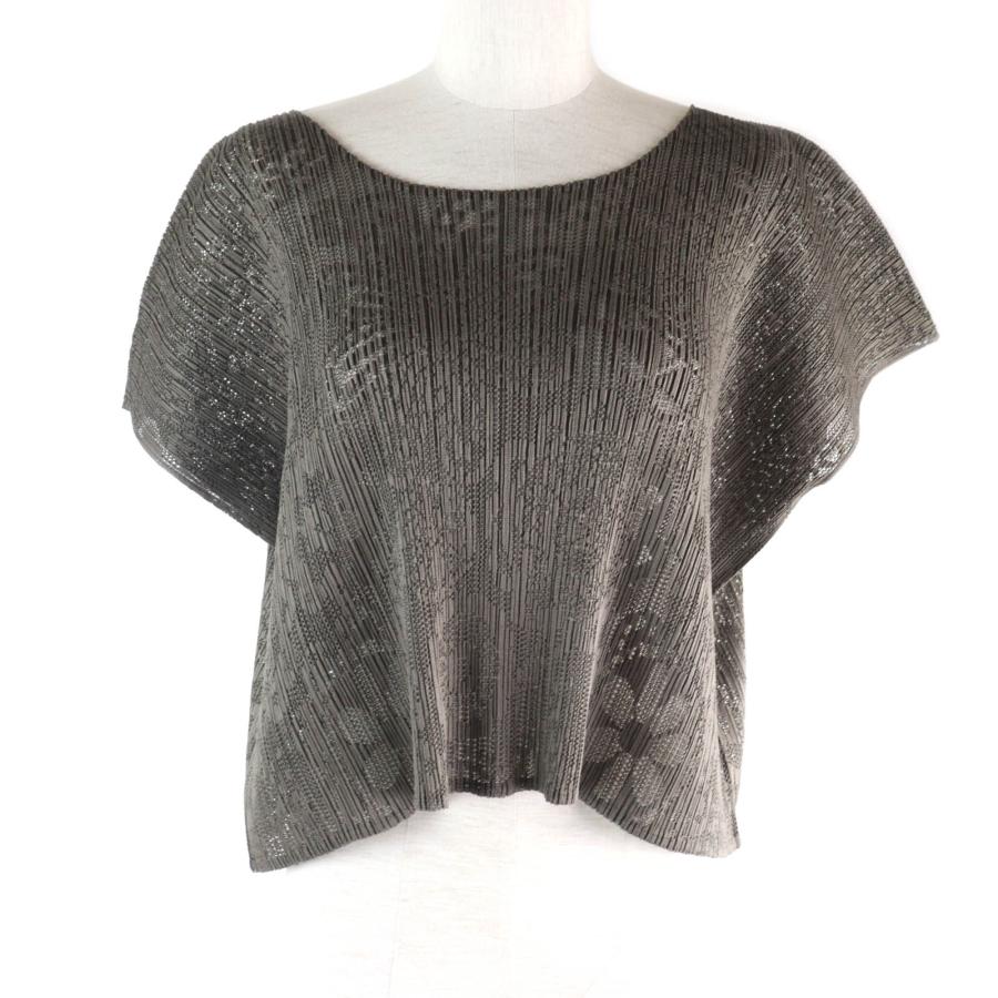 PLEATS PLEASE ISSEY MIYAKE◇細プリーツ半袖カットソー/3