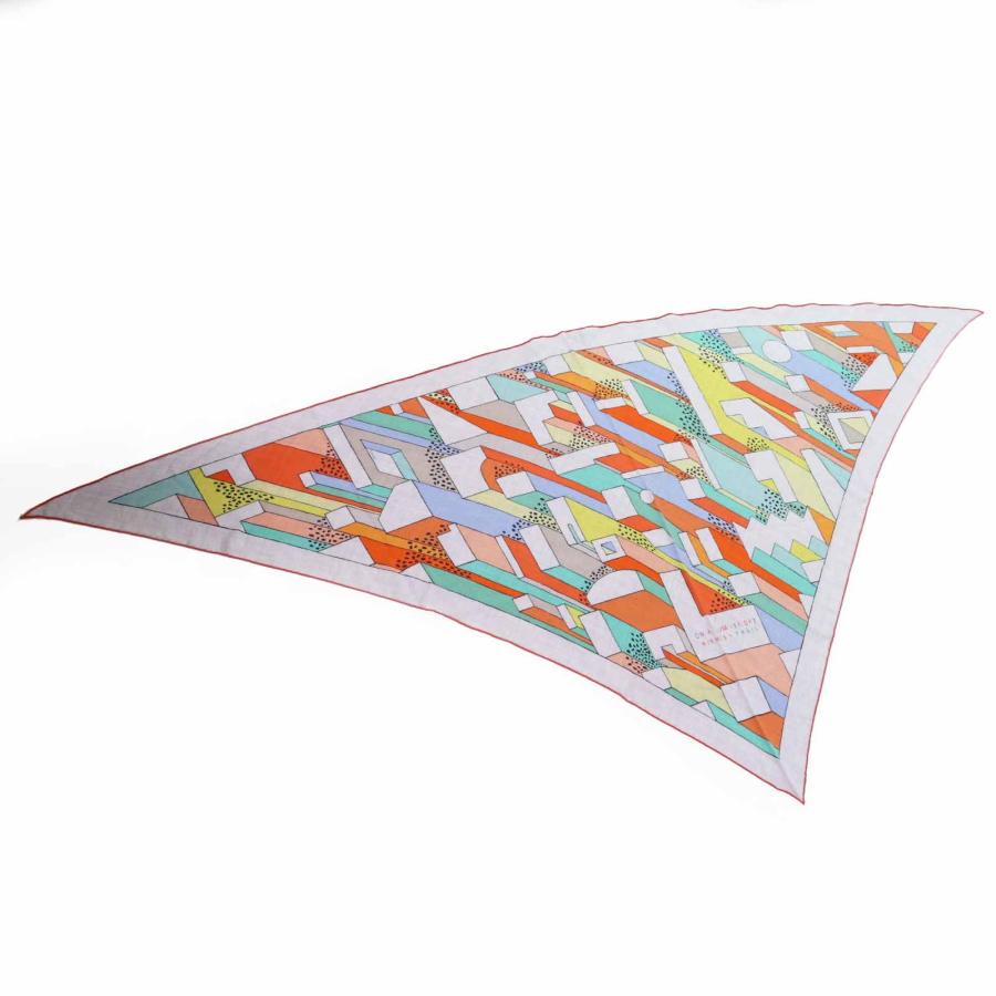 未使用品◎HERMES エルメス H363048S HTH2305 トライアングルジェアン ON A SUMMER DAY オンアサマーデイ カシミヤ シルク ストール HERMES（エルメス） 未使用品◎HERMES H363048S HTH2305