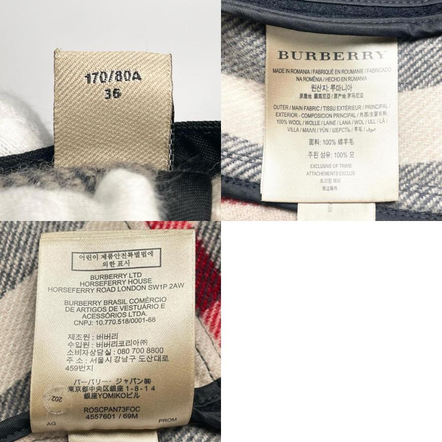 BURBERRY（バーバリー） 極美品△BURBERRY ウール100％ 裏地ノバ