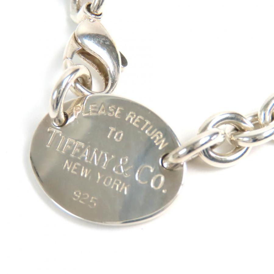 【極美品】ティファニー ネックレス リターントゥオーバル シルバー チョーカー TIFFANY&Co.（ティファニー） 美品△TIFFANY&Co. リターントゥ