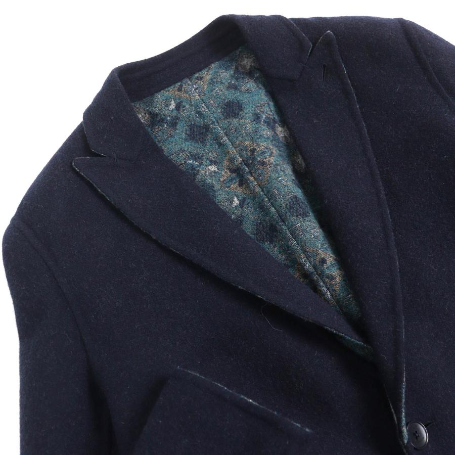 ETRO（エトロ） 美品△ETRO 22AW ウール100％ ロゴボタン 無地 総柄