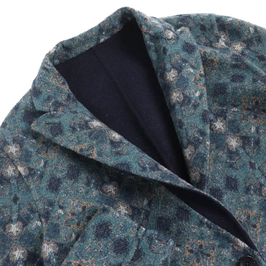 ETRO（エトロ） 美品△ETRO 22AW ウール100％ ロゴボタン 無地 総柄