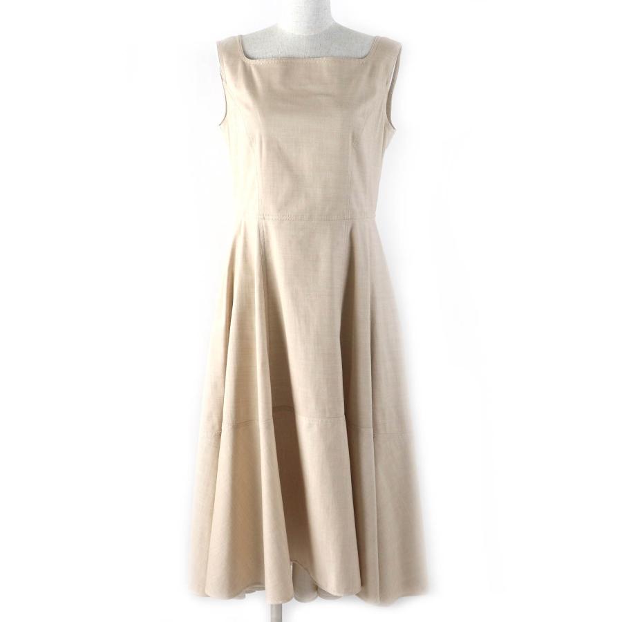 極美△FOXEY NEW YORK フォクシー ニューヨーク 2022年 42639 Fresca Dress フレスカドレス ノースリーブ ワンピース ベージュ 42 正規品 極美△FOXEY NEW YORK フォクシー ニューヨーク 2022年 42639 Fresca