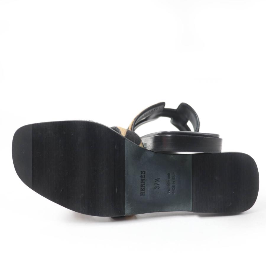 HERMES（エルメス） 美品☆HERMES オラン フラット ミュール ハラコ