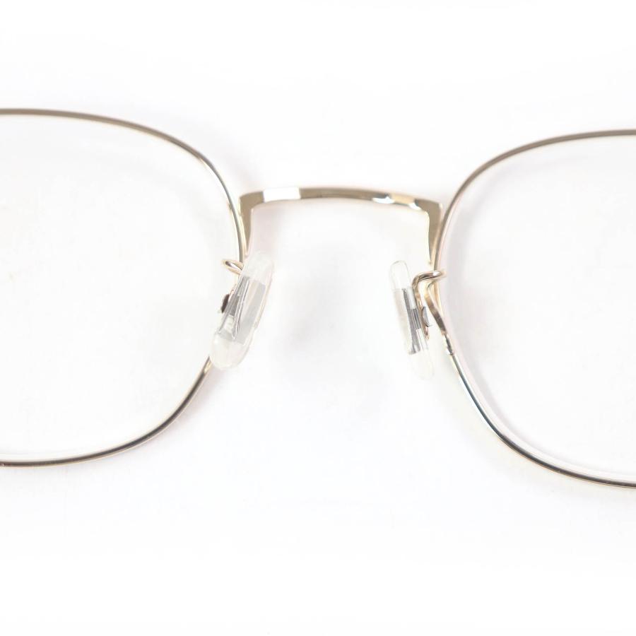 極美品□E5 eyevan イーファイブ アイヴァン m9 ウェリントン メガネ 眼鏡 アイウェア ホワイトゴールド ブラック 48□21-154 度入り 日本製 メンズ 極美品□E5 eyevan イーファイブ アイヴァン m9 ウェリントン メガネ