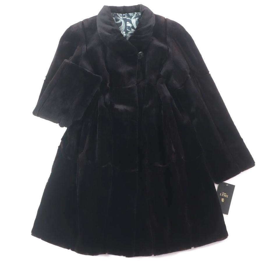 サガミンクロイヤル金サガ柄シェアードミンク美品レディース古着】